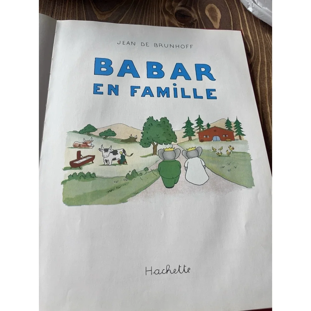 Jean‎ De Brunhoff--BABAR EN FAMILLE Giant French Hardcover 1979 Hachette